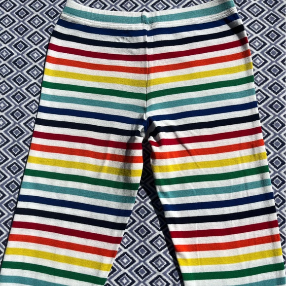 Primary "Ivory Rainbow" PJ Long-Sleeve Top and Pants, Size 6-7, Play - Picture 9 of 12